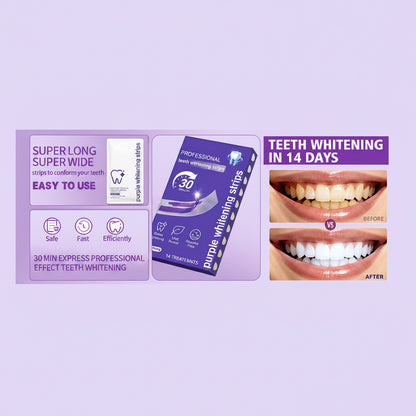 Nezzova™ Purple Teeth Whitening Strips