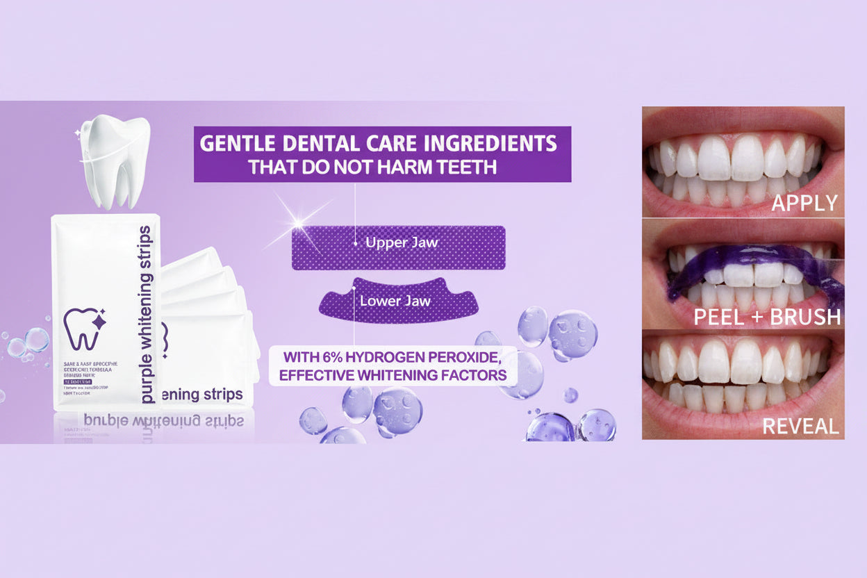 Nezzova™ Purple Teeth Whitening Strips