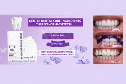 Nezzova™ Purple Teeth Whitening Strips
