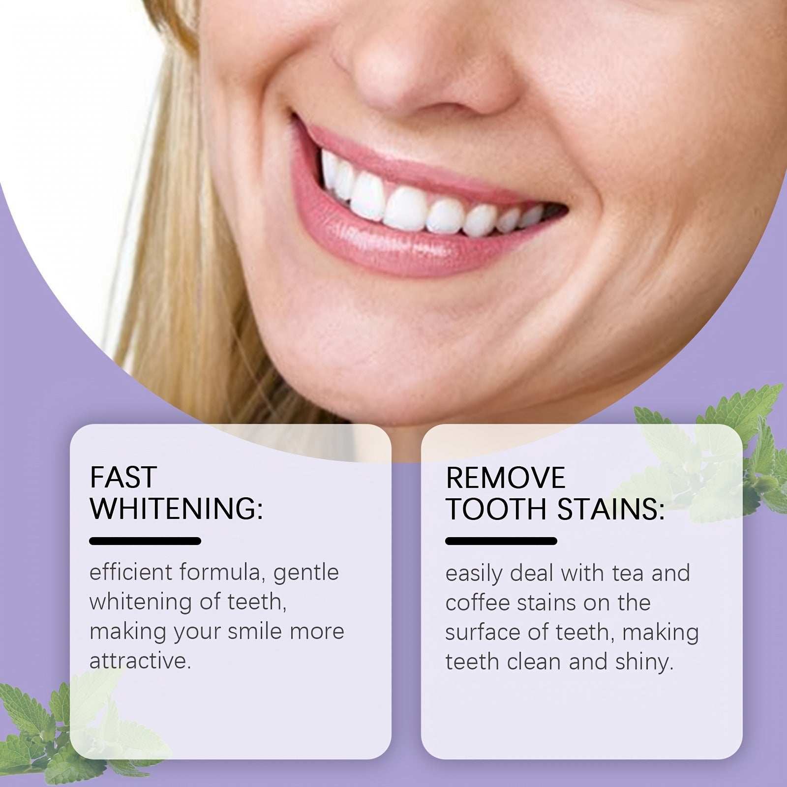 Nezzova Purple Whitening Strips cosmetic teeth whitening kit